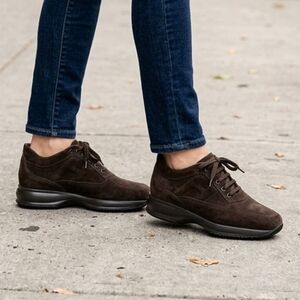 Comfortable Dark Chocolate Hogan Interactive Sneakers EUC ❤️